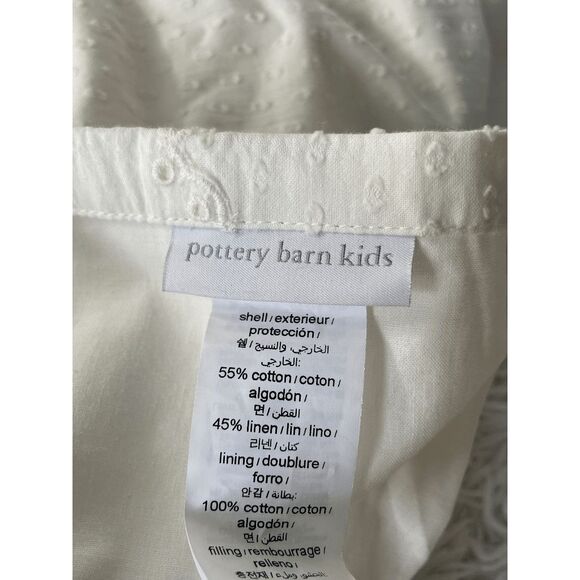 Pottery Barn Kids LoveShackFancy Eyelet Ruffled Shower Curtain - Picture 3 of 5